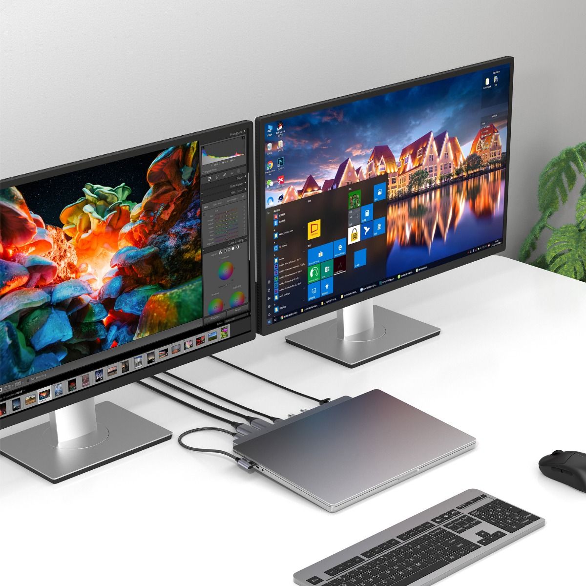 NNEDSZ mbeat D12 Multi-Port Dual HDMI 4K USB-C Dock-1