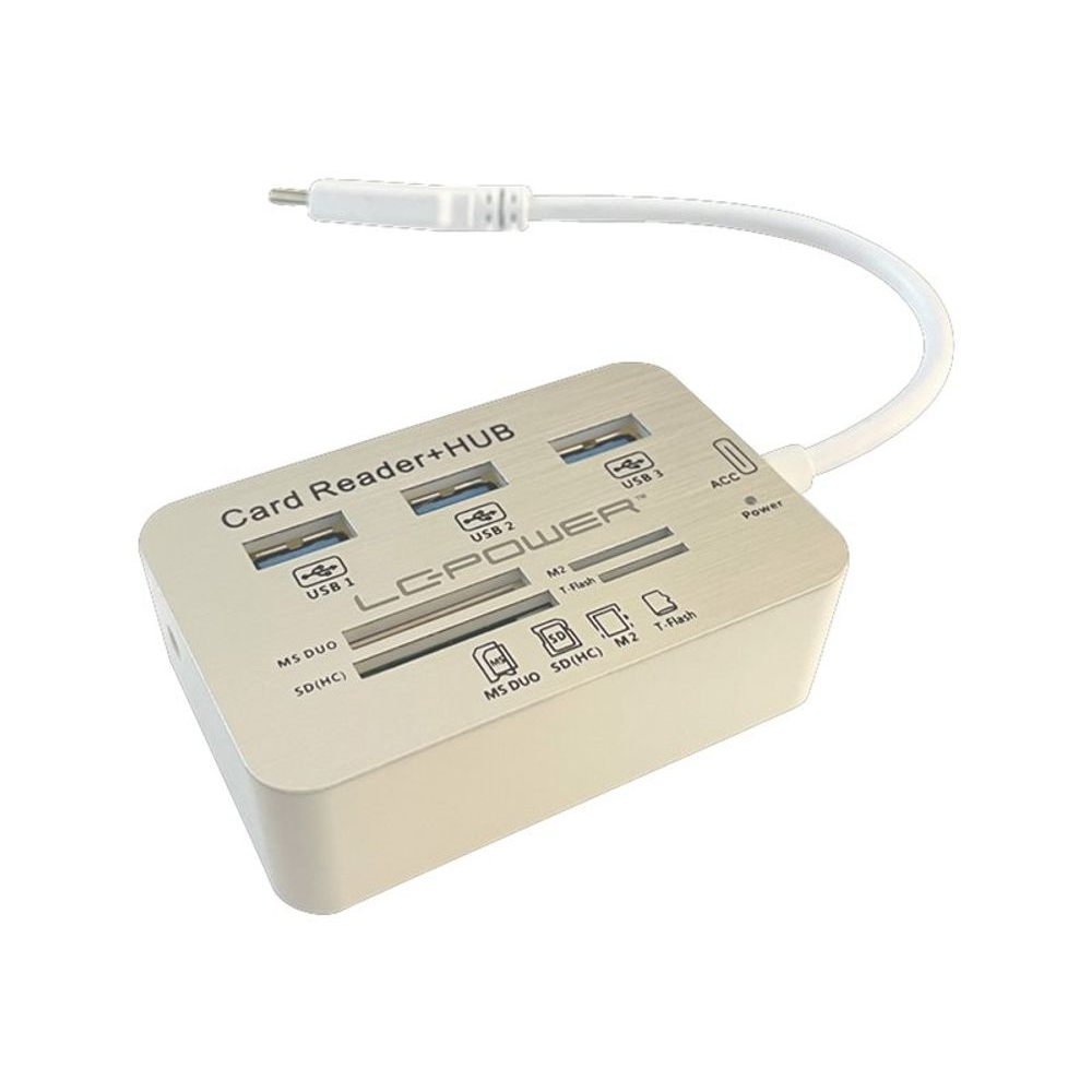 HUB USB LC-Power USB Hub LC-Power USB 3.0 3-Port MULTI extern Typ-C (LC-HUB-C-CR)-0